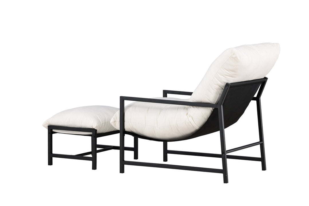 Venture Home Corso Lounge Chair - Black / Beige