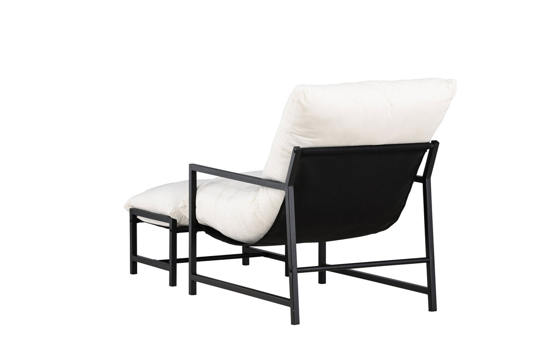 Venture Home Corso Lounge Chair - Black / Beige