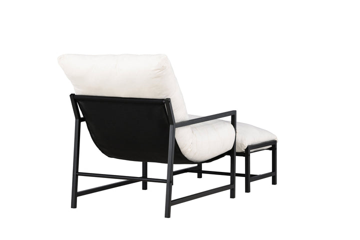 Venture Home Corso Lounge Chair - Black / Beige
