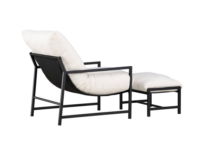 Venture Home Corso Lounge Chair - Black / Beige