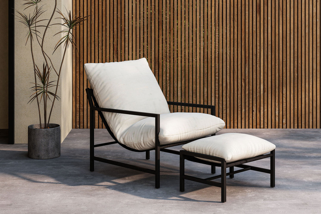 Venture Home Corso Lounge Chair - Black / Beige
