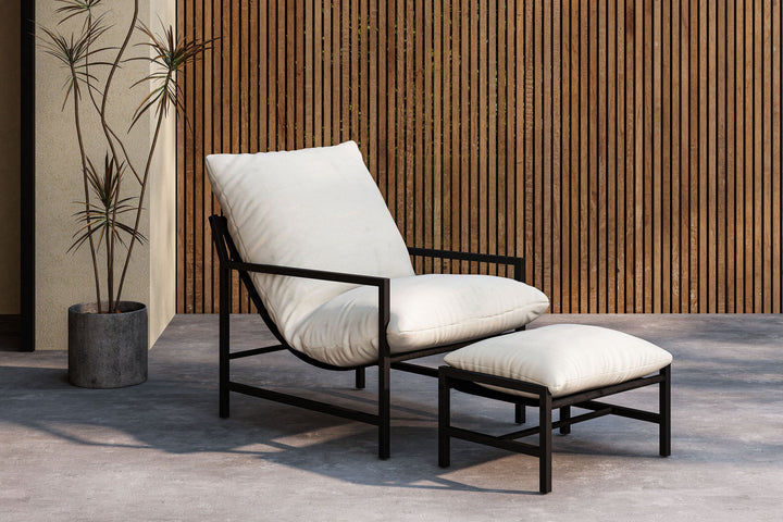 Venture Home Corso Lounge Chair - Black / Beige