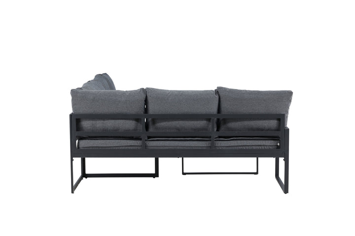 Venture Home Zingaro Corner Sofa Set - Black / Grey