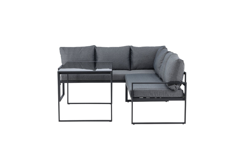Venture Home Zingaro Corner Sofa Set - Black / Grey