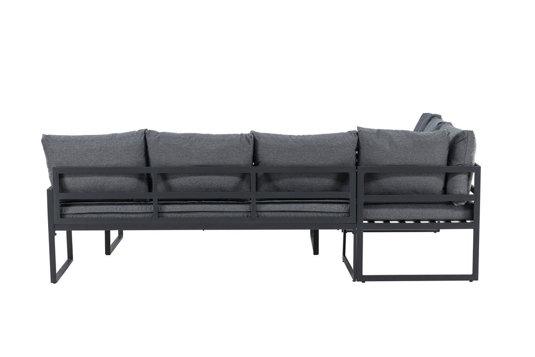 Venture Home Zingaro Corner Sofa Set - Black / Grey