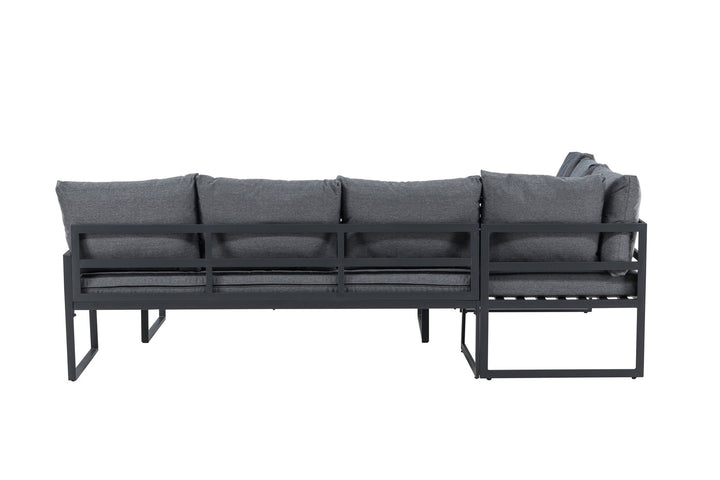 Venture Home Zingaro Corner Sofa Set - Black / Grey