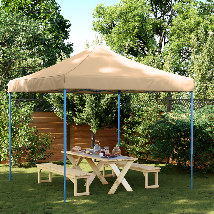 Party Tent Beige 292 x 292 x 315 cm Oxford stof