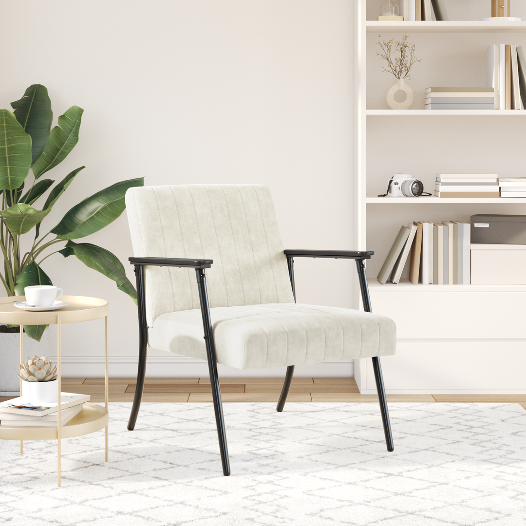 lænestol Creme 59 x 75 x 78 cm Fløjl