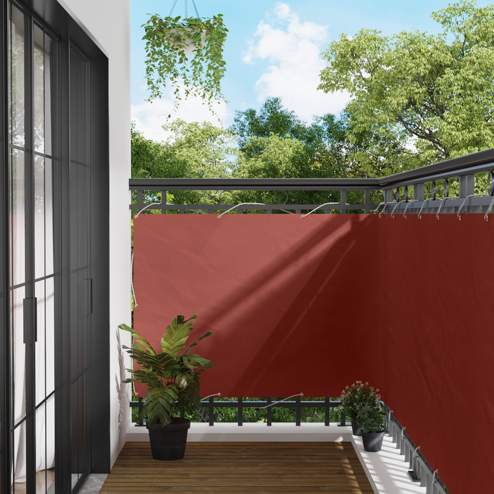 Altan Skærm Terrakotta 110 x 600 cm Oxford stof