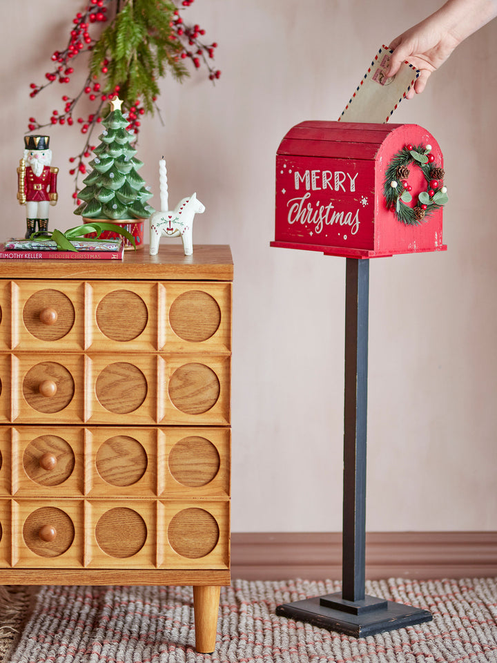 Bloomingville Carlo Deko, Rød, MDF