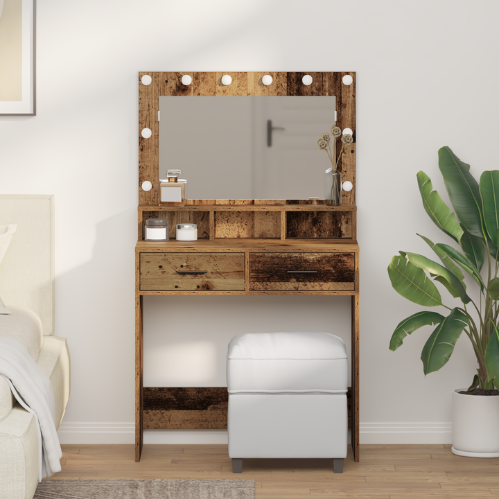 Klædeskab Gammelt træ 79 x 41 x 135 cm Konstrueret træ