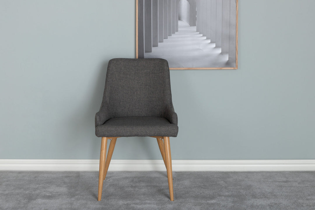 Venture Home Plaza Matstol - Ek-Look / Mörkgrå Ersätts av 27700-450