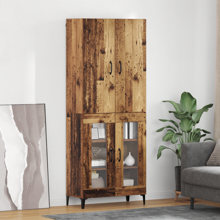 Highboard Gammelt træ 69,5 x 34 x 180 cm Konstrueret træ