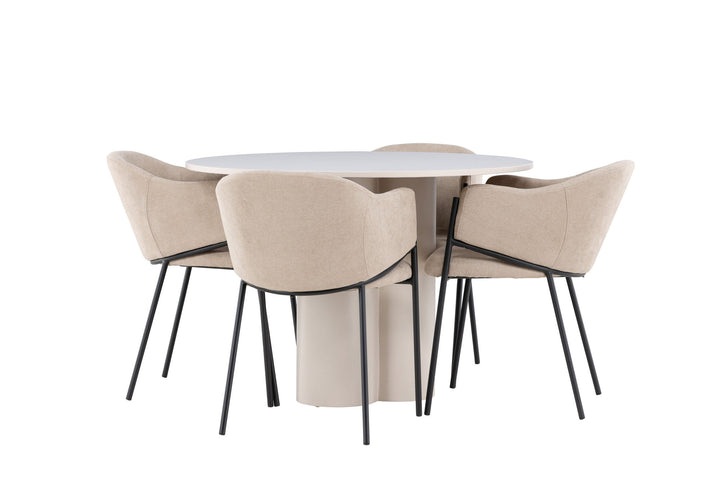 Venture Home Olivia Dining Table with Evelina Dining Chair