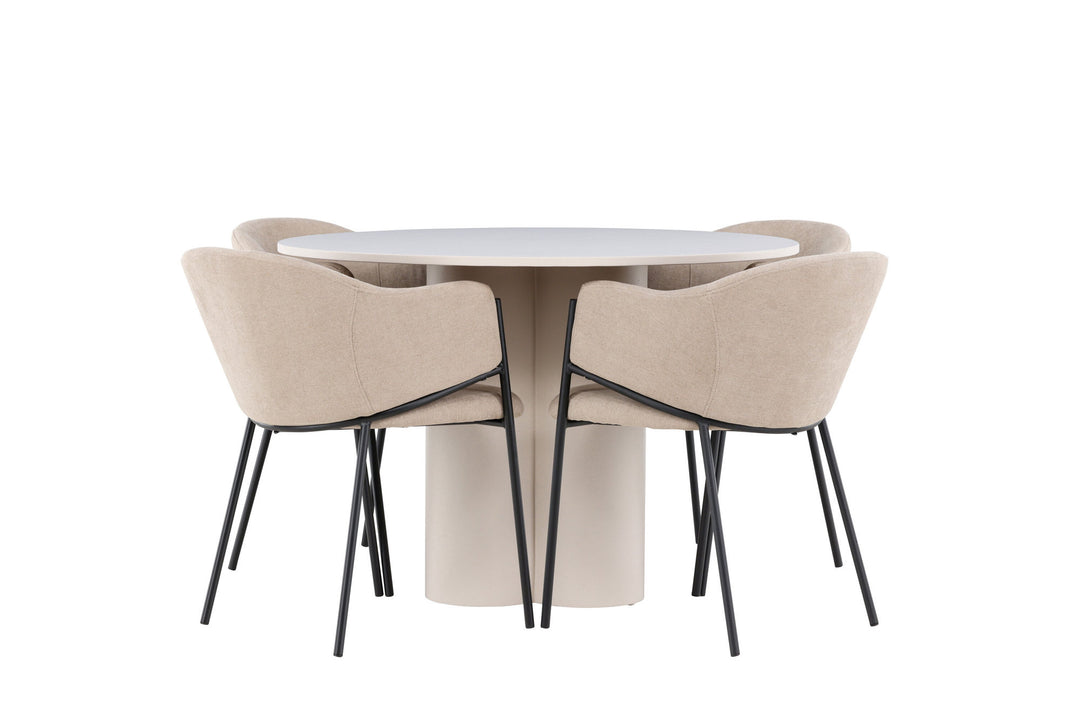 Venture Home Olivia Dining Table with Evelina Dining Chair