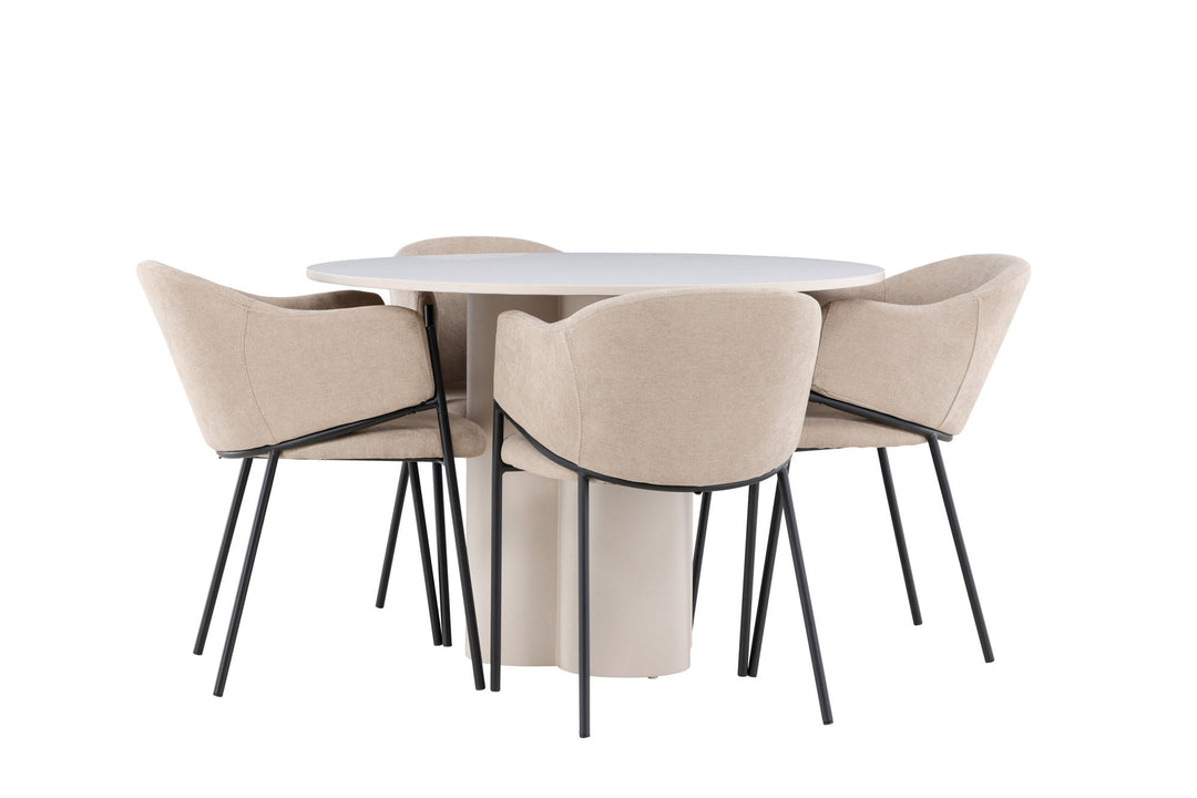 Venture Home Olivia Dining Table with Evelina Dining Chair