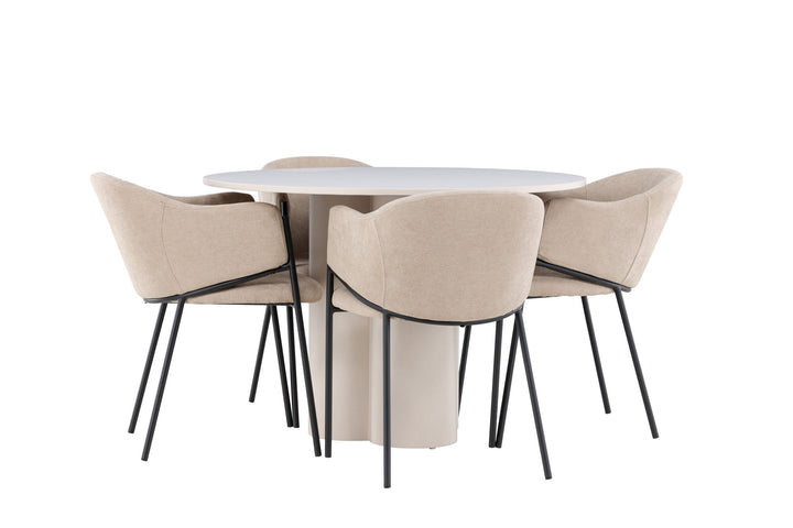 Venture Home Olivia Dining Table with Evelina Dining Chair