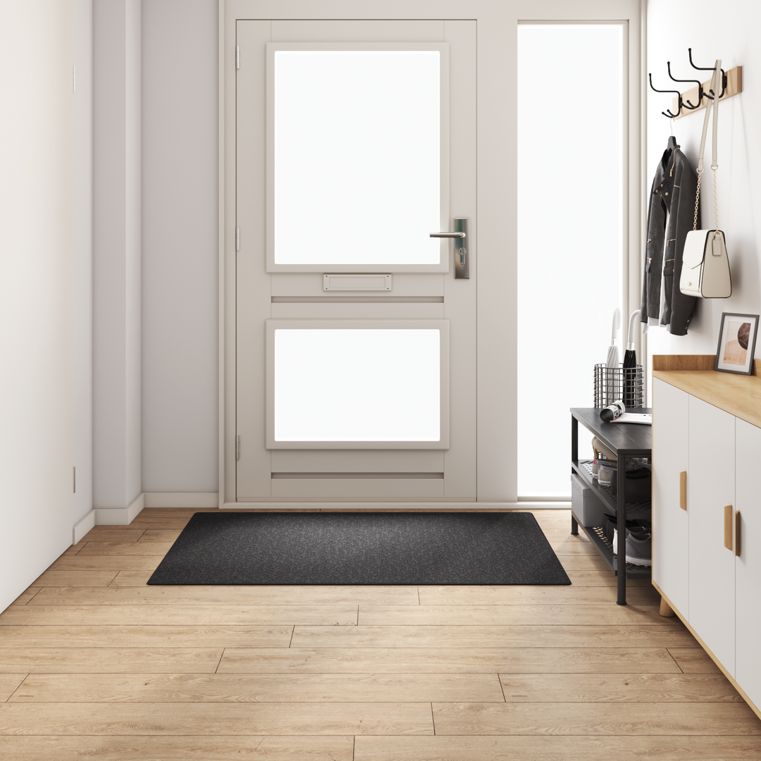 Tæppe Runner Mørkegrå 100 x 150 cm 100% Polypropylen
