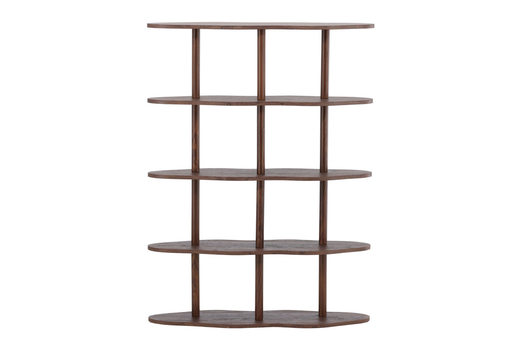 Vind Moln Bookcase 105x30x140 cm - MDF with Mocca 3D Paper
