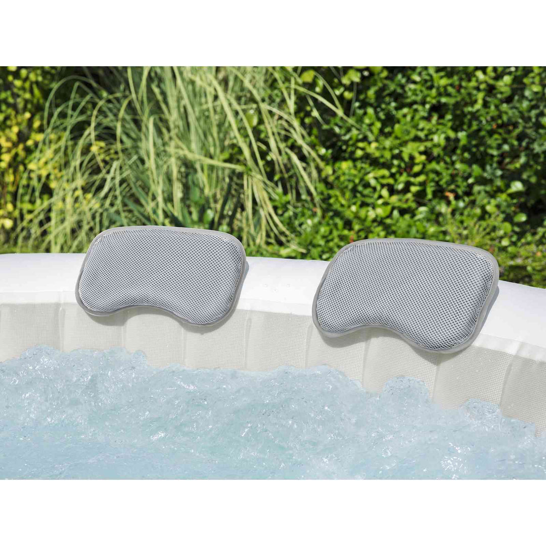Spa Badepude 2 stk. Stål og PVC Grå