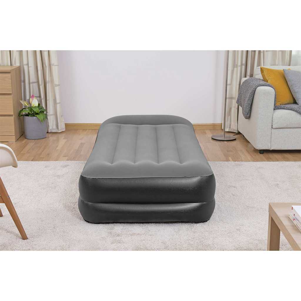 oppustelig luftmadras med indbygget luftpumpe 191x97x46 cm