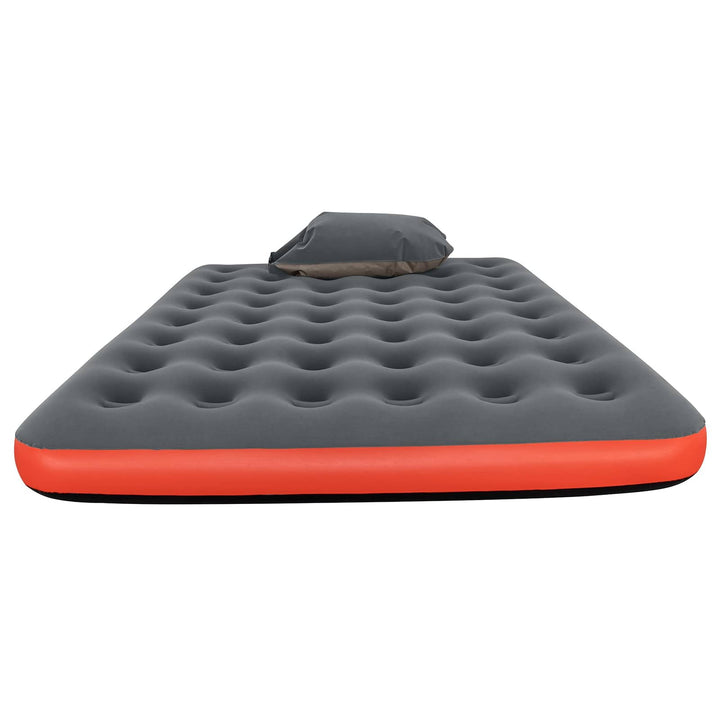 Luftmadras 2-personers 203 x 152 x 22 cm Grå og rød