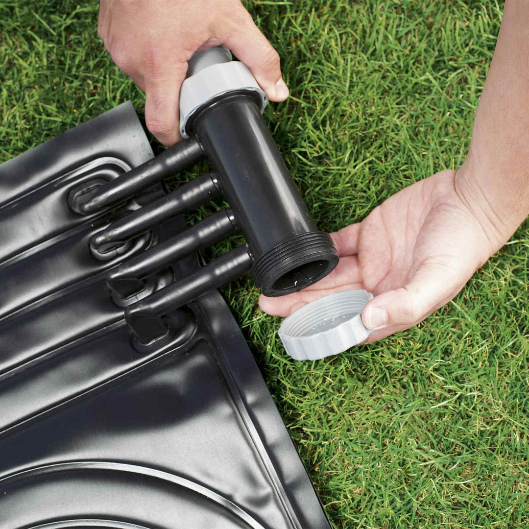 Solar Pool Opvarmningsmåtte Sort 110 x 171 cm PVC
