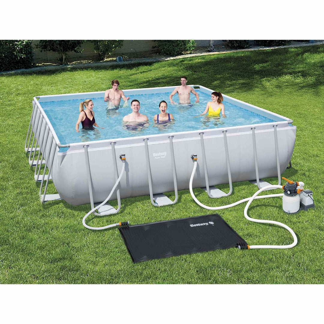Solar Pool Opvarmningsmåtte Sort 110 x 171 cm PVC