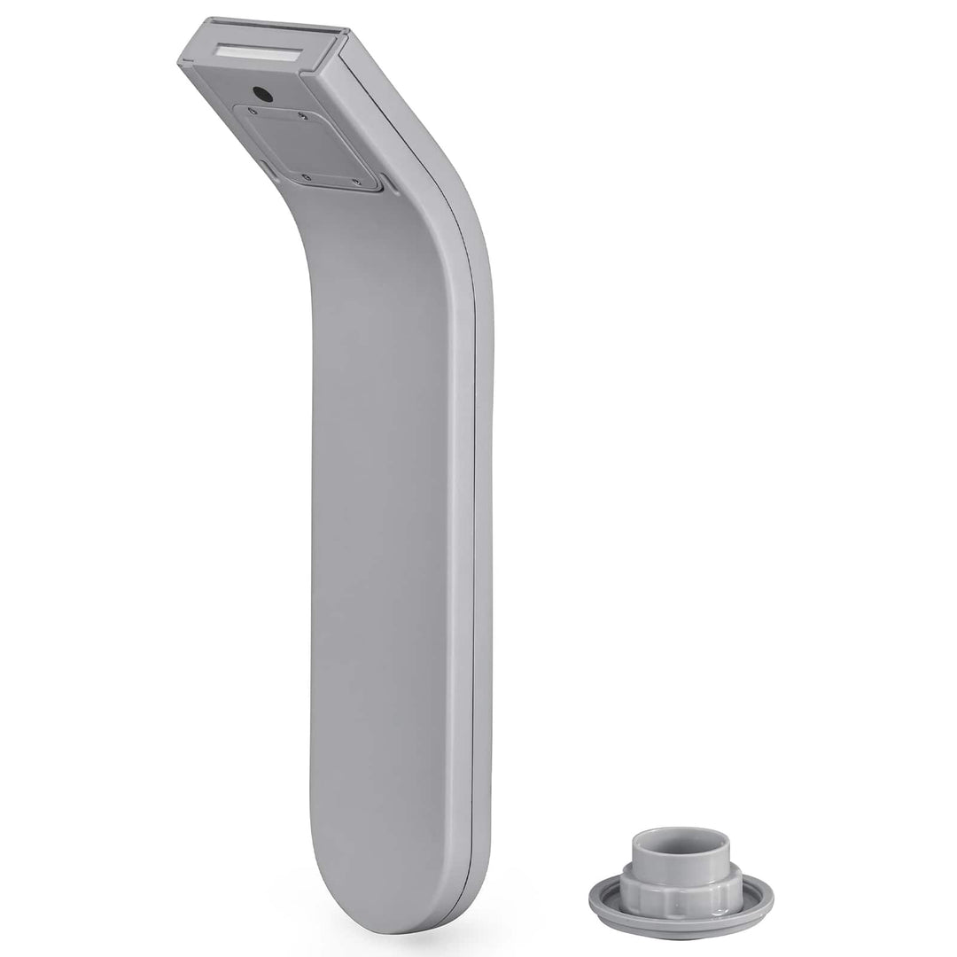 LED Vandfald med LED-lysstrimler Grå ABS
