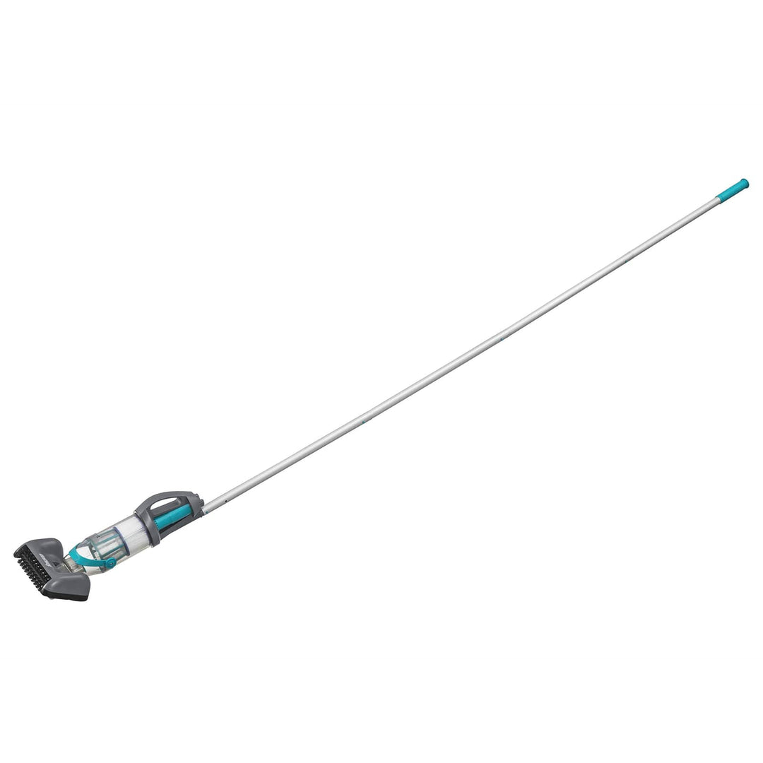 Poolstøvsuger med LED-lysstrimler Grå 610 cm ABS og Stål