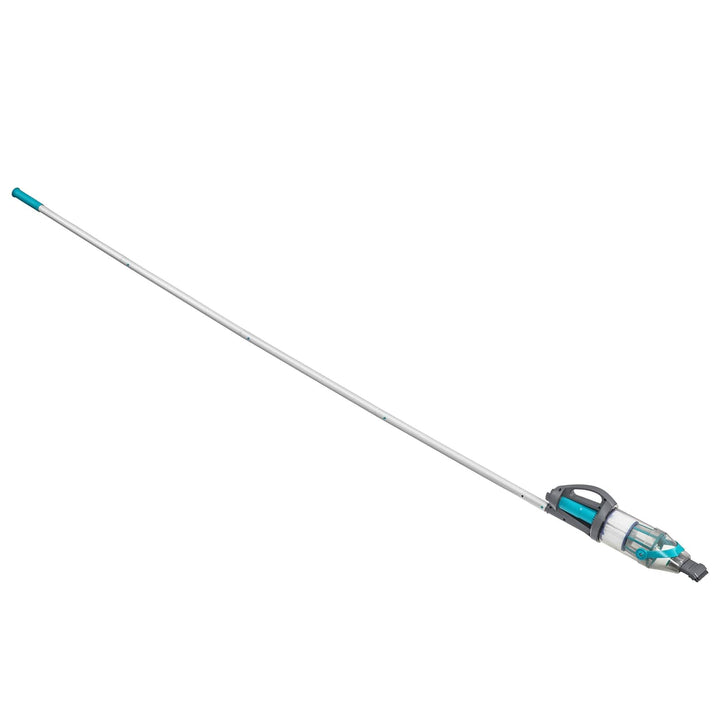 Poolstøvsuger med LED-lysstrimler Grå 610 cm ABS og Stål