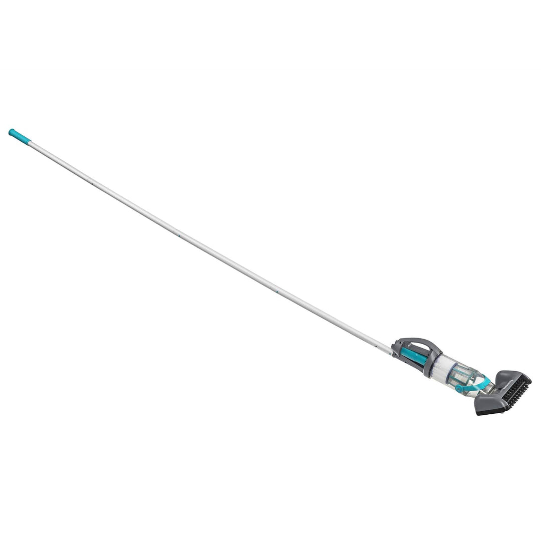 Poolstøvsuger med LED-lysstrimler Grå 610 cm ABS og Stål