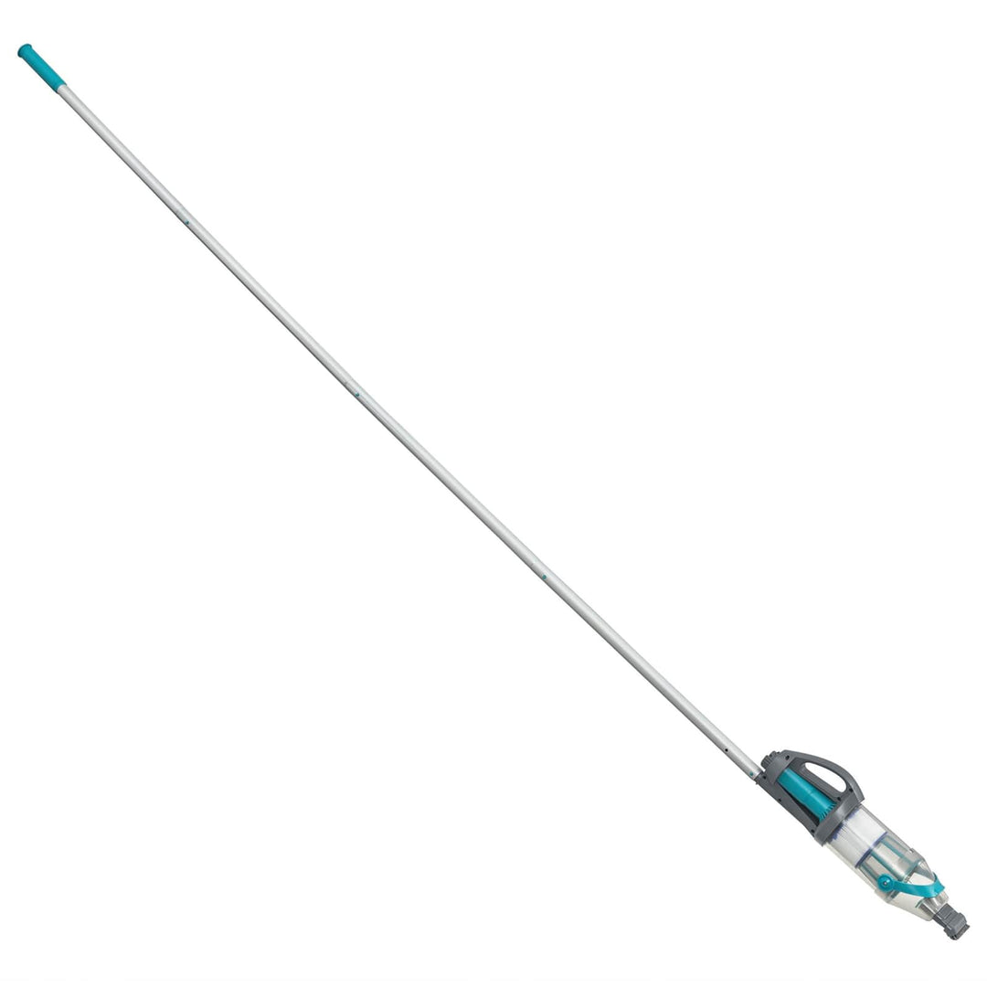 Poolstøvsuger med LED-lysstrimler Grå 610 cm ABS og Stål