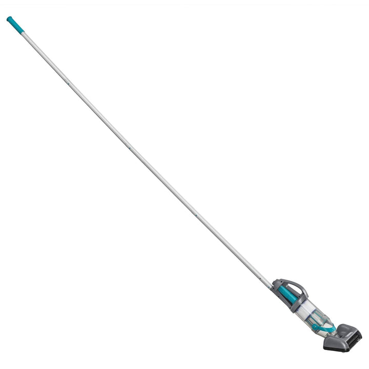 Poolstøvsuger med LED-lysstrimler Grå 610 cm ABS og Stål