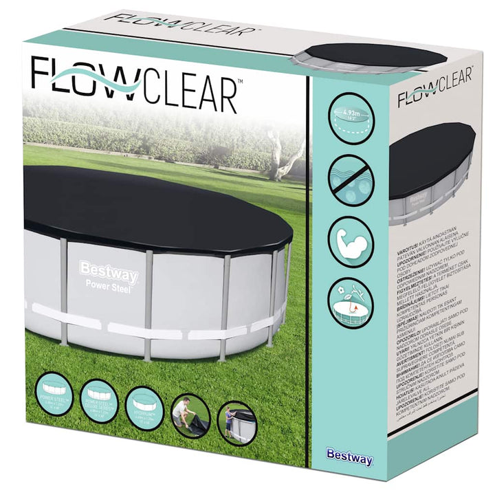 poolovertræk Flowclear 488 cm