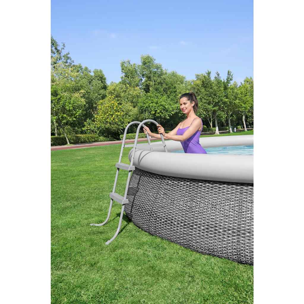 poolstige med 2 trin Flowclear 84 cm