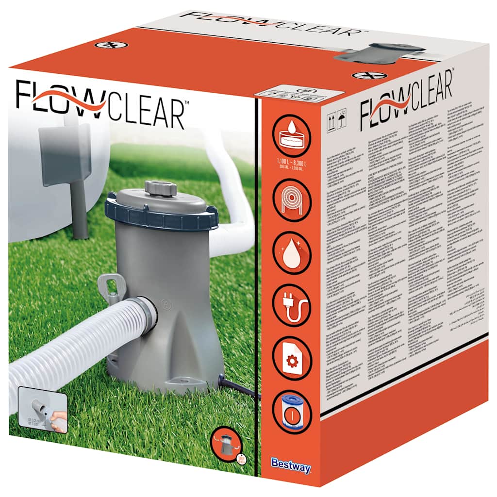 Flowclear filterpumpe til swimmingpool 330 gallon