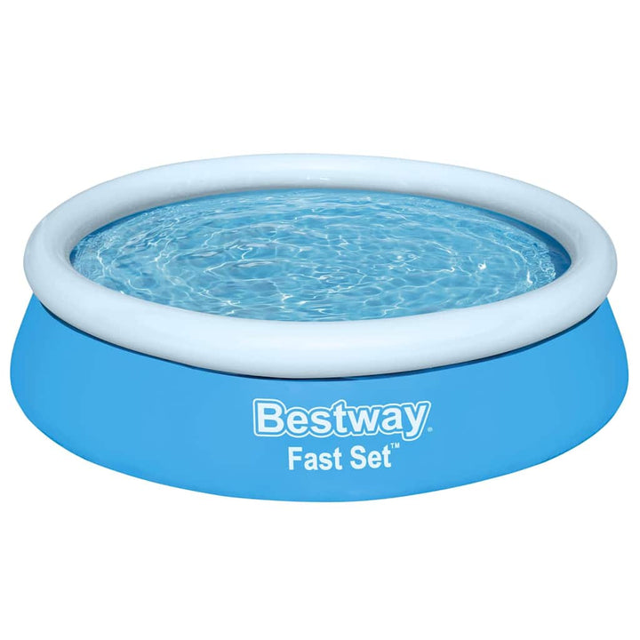 oppustelig pool Fast Set 183x51 cm rund blå