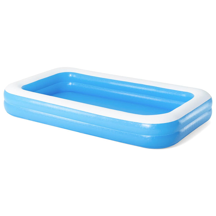 Oppustelig Swimmingpool 305 x 183 x 46 cm Rektangulær til Blå