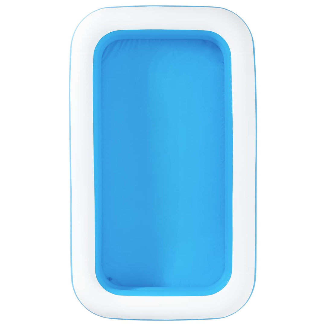 Oppustelig Swimmingpool 305 x 183 x 46 cm Rektangulær til Blå