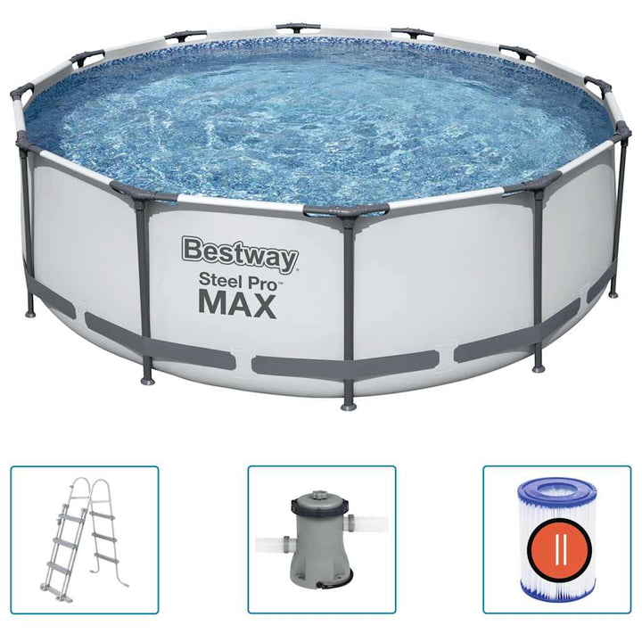 Steel Pro MAX swimmingpoolsæt 366x100 cm