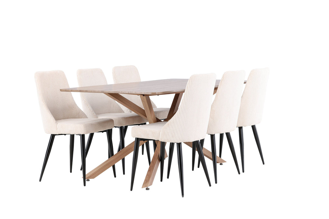 Venture Home Piazza Dining Table with Leone Dining Chair