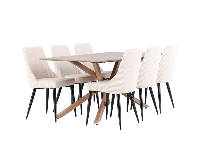 Venture Home Piazza Dining Table with Leone Dining Chair