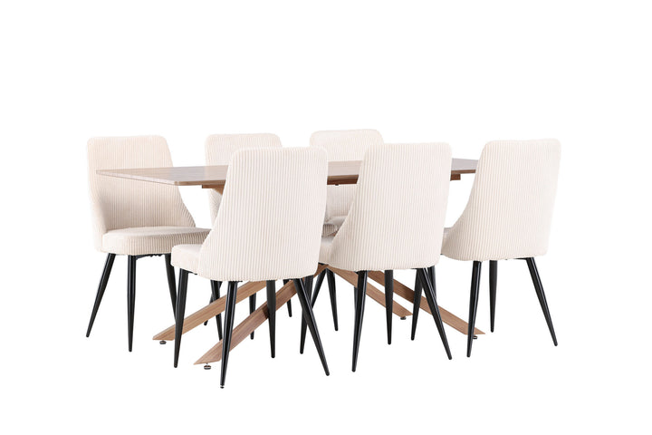 Venture Home Piazza Dining Table with Leone Dining Chair