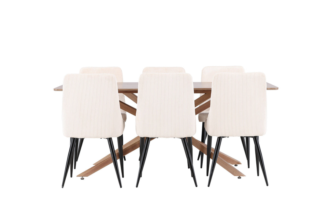 Venture Home Piazza Dining Table with Leone Dining Chair