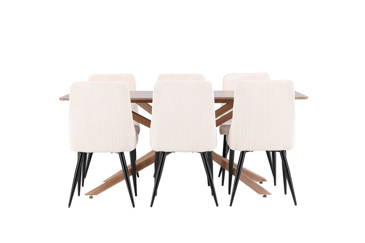 Venture Home Piazza Dining Table with Leone Dining Chair