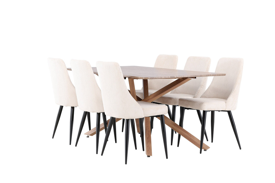 Venture Home Piazza Dining Table with Leone Dining Chair