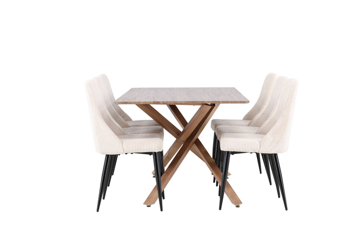 Venture Home Piazza Dining Table with Leone Dining Chair