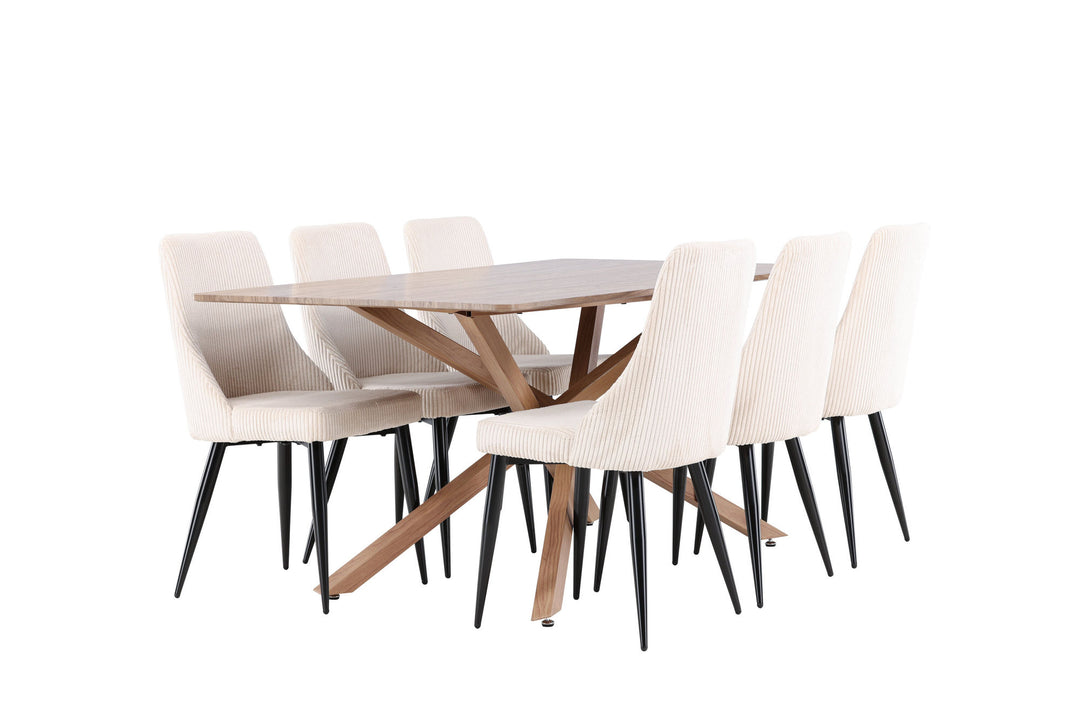 Venture Home Piazza Dining Table with Leone Dining Chair