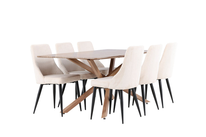 Venture Home Piazza Dining Table with Leone Dining Chair